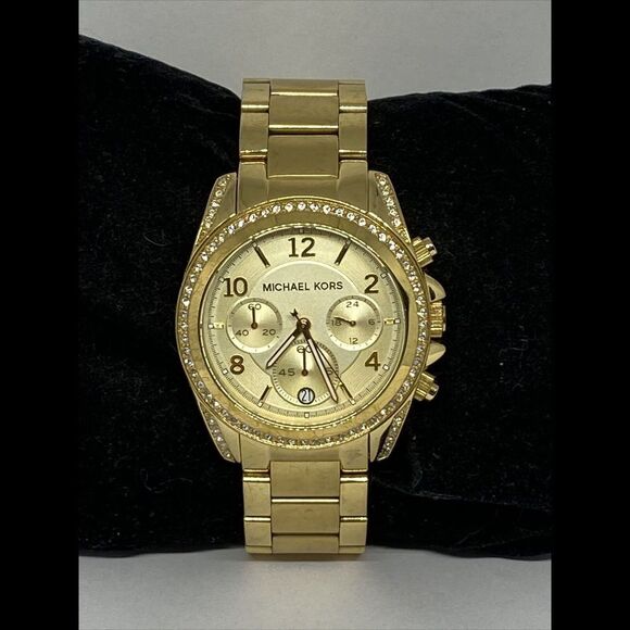 Michael Kors Blair MK5166 Women's Gold Stainless Steel Analog Dial Watch MP143 - Picture 1 of 12